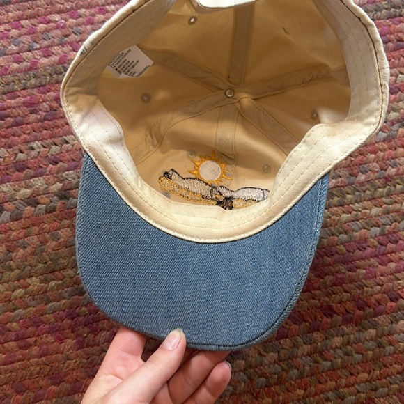 SOLD VTG CREAM HORSE GIRL EMBROIDERED WESTERN EQUESTRIAN HAT - Picture 5 of 7
